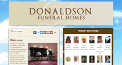 Desktop Screenshot of donaldsonfuneralhome.com